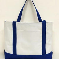 BAGANDTOTE TOTE BAG ROYAL Grocery Shopping Tote Bag With Large Outside Pocket