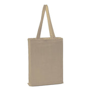 BAGANDTOTE.COM CANVAS TOTE BAG Natural 100% Cotton Sheeting Large Tote. Economy Tote with mini gusset