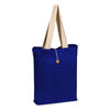 BAGANDTOTE.COM CANVAS TOTE BAG ROYAL / NATURAL 100% Cotton Colored Button-Up Canvas Tote with Natural Handles