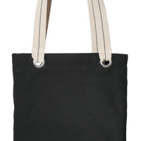 Bag Canvas Tote Bag BLACK Heavy Canvas tote Bag With Natural Color handle
