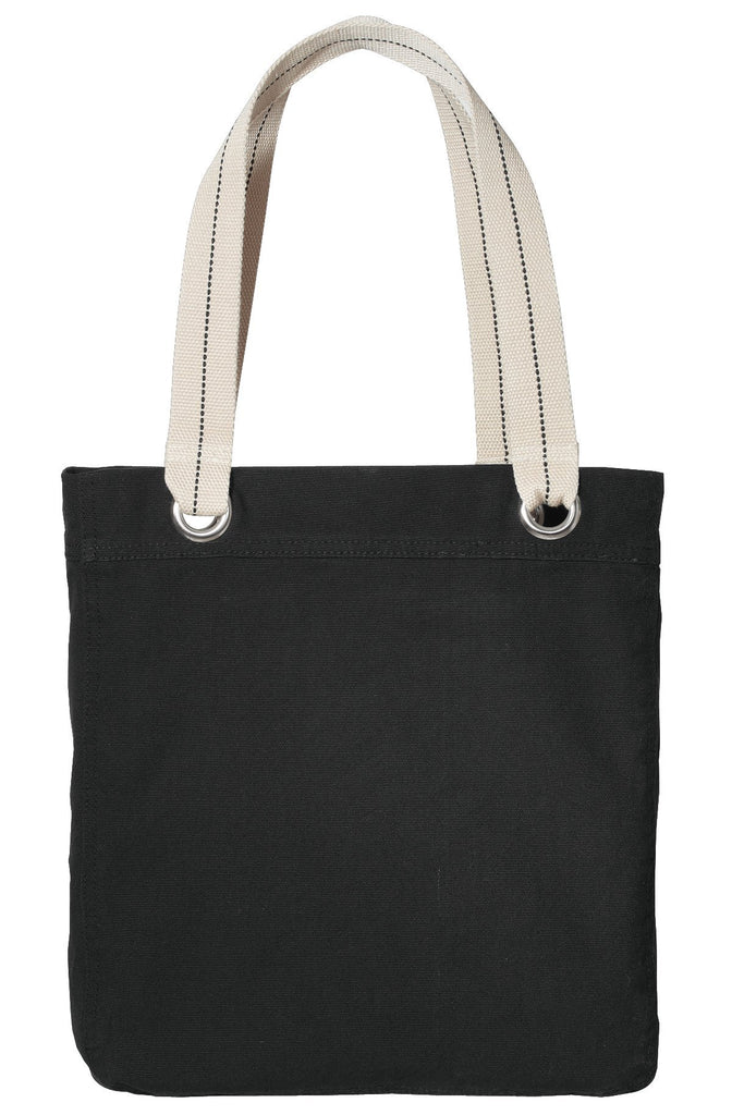 Heavy Canvas tote Bag With Natural Color handle , Cheap Canvas Bag ...