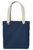 Bag Canvas Tote Bag NAVY Heavy Canvas tote Bag With Natural Color handle