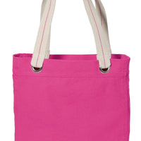 Bag Canvas Tote Bag PINK Heavy Canvas tote Bag With Natural Color handle