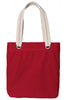Bag Canvas Tote Bag RED Heavy Canvas tote Bag With Natural Color handle
