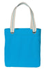 Bag Canvas Tote Bag TURQUOISE Heavy Canvas tote Bag With Natural Color handle