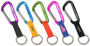 Bag Key chain Keychain Carabiner w/ Strap and Split Ring