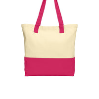 BAGANDTOTE CANVAS TOTE BAG AZALEA Colorblock Cotton Canvas Tote Bag