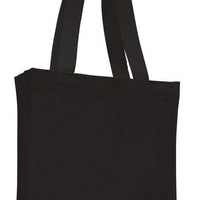 BAGANDTOTE CANVAS TOTE BAG BLACK Cheap Canvas Tote Bag / Book Bag with Gusset