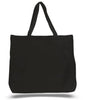 BAGANDTOTE CANVAS TOTE BAG BLACK Jumbo Canvas Wholesale Tote Bag with Long Web Handles