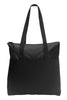 BAGANDTOTE CANVAS TOTE BAG BLACK Zip-Top Convention Polyester Canvas Tote Bag