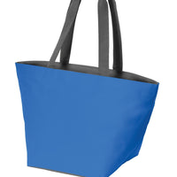 BAGANDTOTE Canvas Tote Bag BLUE Carry All Zip Polyester Canvas Tote Bag