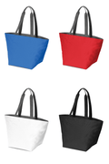 BAGANDTOTE Canvas Tote Bag Carry All Zip Polyester Canvas Tote Bag
