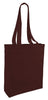 BAGANDTOTE CANVAS TOTE BAG CHOCOLATE Cheap Canvas Tote Bag / Book Bag with Gusset