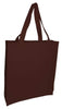 BAGANDTOTE CANVAS TOTE BAG CHOCOLATE Heavy Wholesale Canvas Tote bags With Full Gusset