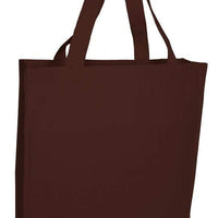 BAGANDTOTE CANVAS TOTE BAG CHOCOLATE Heavy Wholesale Canvas Tote bags With Full Gusset