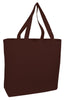 BAGANDTOTE CANVAS TOTE BAG CHOCOLATE Jumbo Canvas Wholesale Tote Bag with Long Web Handles