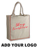 BAGANDTOTE CANVAS TOTE BAG Custom Canvas Color Stripe Tote Bag - Say goodbye to boring totes!