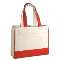 BAGANDTOTE CANVAS TOTE BAG Custom Cotton Canvas Tote Bag With Inside Zipper Pocket