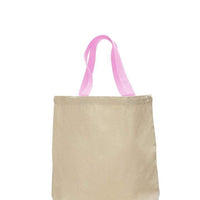 CUSTOM COTTON CANVAS TOTE BAGS WITH CONTRAST HANDLES