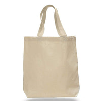 CUSTOM COTTON CANVAS TOTE BAGS WITH CONTRAST HANDLES