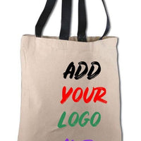 CUSTOM COTTON CANVAS TOTE BAGS WITH CONTRAST HANDLES