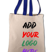 CUSTOM COTTON CANVAS TOTE BAGS WITH CONTRAST HANDLES