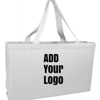 CUSTOM FULL GUSSET HEAVY CHEAP CANVAS TOTE BAGS