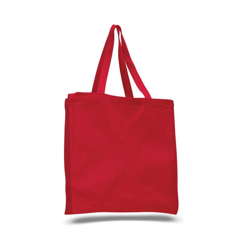 Blank Canvas Tote Bags Lot of 2 Red Straps Beige