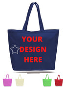 BAGANDTOTE CANVAS TOTE BAG Custom Heavy Canvas Tote Bag Wit Hook And Loop Closure