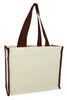 BAGANDTOTE CANVAS TOTE BAG Custom Heavy Canvas Tote Bag With Colored Trim