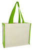 BAGANDTOTE CANVAS TOTE BAG Custom Heavy Canvas Tote Bag With Colored Trim