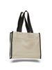 BAGANDTOTE CANVAS TOTE BAG Custom Heavy Canvas Tote Bag With Colored Trim