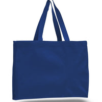 BAGANDTOTE CANVAS TOTE BAG Custom Heavy Canvas Web Handles Full Side and Bottom Gussets