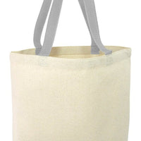 BAGANDTOTE CANVAS TOTE BAG Custom Heavy Cotton Canvas Tote Bag With Contrast Handles