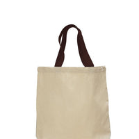 BAGANDTOTE CANVAS TOTE BAG Custom Heavy Cotton Canvas Tote Bag With Contrast Handles