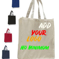 CUSTOM HEAVY SHOPPER CANVAS TOTE BAG