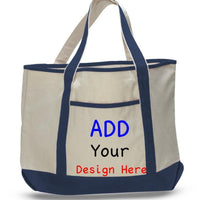 BAGANDTOTE CANVAS TOTE BAG CUSTOM JUMBO SIZE HEAVY CANVAS DELUXE TOTE BAG