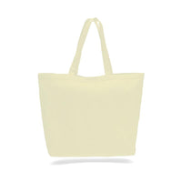 CUSTOM LARGE HEAVY CANVAS TOTE BAGS WITH HOOK AND LOOP CLOSURE