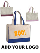 BAGANDTOTE CANVAS TOTE BAG Custom Standard Cotton Canvas Tote Bag With Inside Zipper Pocket