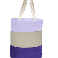 BAGANDTOTE CANVAS TOTE BAG Custom Tri Color Promotional  Canvas Tote Bag