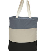 BAGANDTOTE CANVAS TOTE BAG Custom Tri Color Promotional  Canvas Tote Bag