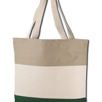 BAGANDTOTE CANVAS TOTE BAG Custom Tri Color Promotional  Canvas Tote Bag