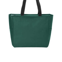 BAGANDTOTE CANVAS TOTE BAG FOREST GREEN Essential Zip Polyester Canvas Tote Bag