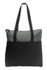 BAGANDTOTE CANVAS TOTE BAG GREY Zip-Top Convention Polyester Canvas Tote Bag