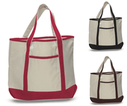 BAGANDTOTE CANVAS TOTE BAG Jumbo Size Heavy Canvas Deluxe Tote Bag