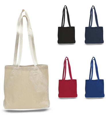 20 Pack Wholesale Cotton Canvas Tote Bags in Bulk