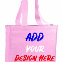 CUSTOM CHEAP CANVAS TOTE BAG / BOOK BAG WITH GUSSET