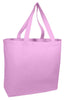 BAGANDTOTE CANVAS TOTE BAG LIGHT PINK Jumbo Canvas Wholesale Tote Bag with Long Web Handles