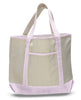 BAGANDTOTE CANVAS TOTE BAG LIGHT PINK Jumbo Size Heavy Canvas Deluxe Tote Bag