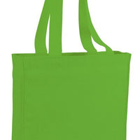 BAGANDTOTE CANVAS TOTE BAG LIME Cheap Canvas Tote Bag / Book Bag with Gusset